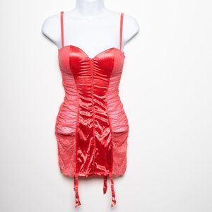 La Vie En Rose in XS Baby Doll Lingerie (Coral red)